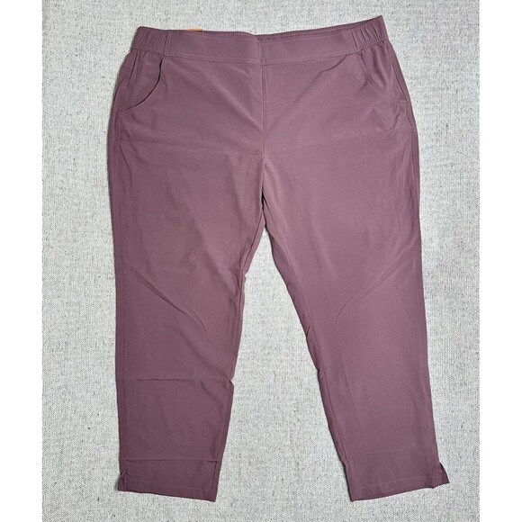 Eddie Bauer Women's Lightweight UPF 50+ Traveler Ankle Pants Pink Size XXL NWT - Picture 6 of 13